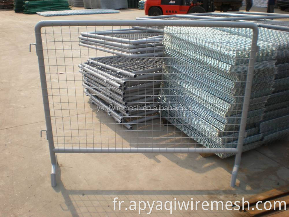 Panneaux de clôture à liaison de chaîne temporaire de 6 pieds * Construction de 12 pieds